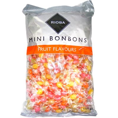 RIOBA Vegyes Gyümölcsízű Töltetlen Keménycukorka 1 kg