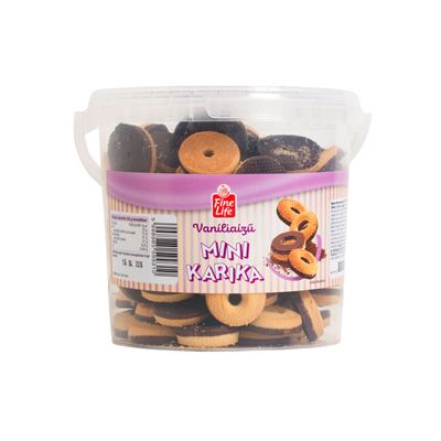 Fine Life Mini Vaníliaízű Karika Vödörben 800 g