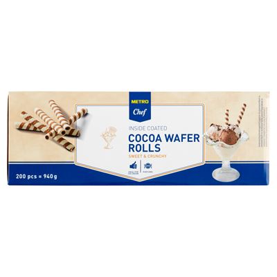 METRO Chef Csokoládés Csíkos Roletti 200 x 4,7 g