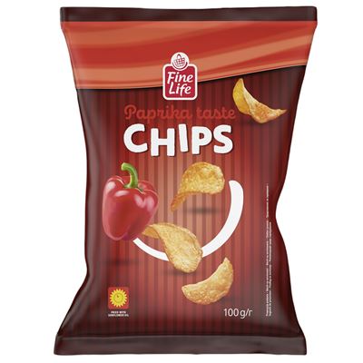 Fine Life Chips Paprikás 100 g