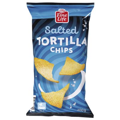 Fine Life sós tortilla chips 200 g