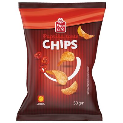 Fine Life Chips Paprikás 50 g