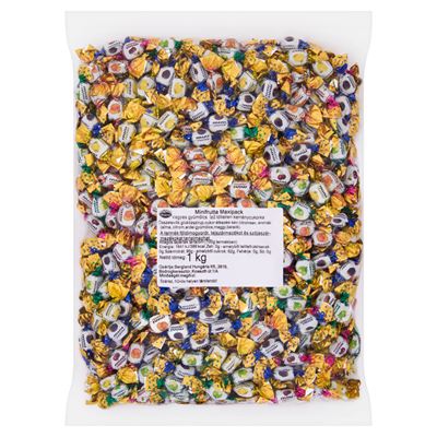 Bergland Minifrutta Maxipack Vegyes Gyümölcs Ízű Töltetlen Keménycukorka 1 kg