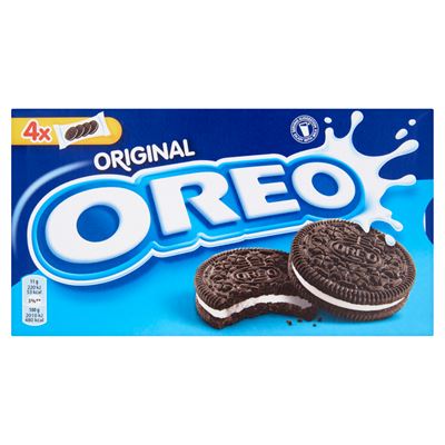 OREO Original vaníliaízű töltelékkel töltött kakaós keksz 176 g