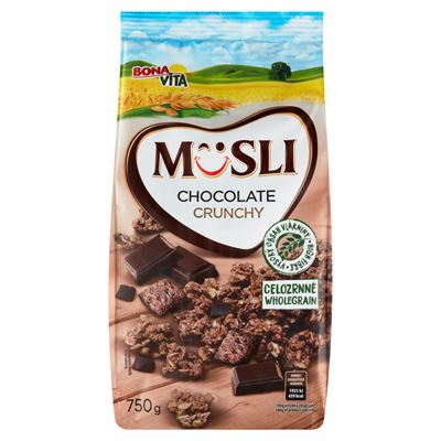 BONAVITA Csokoládés Ropogós Sült Müzli 750 g