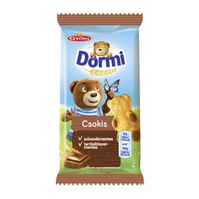 Győri Édes Dörmi csokoládés krémmel töltött puha piskóta 48 x 30 g