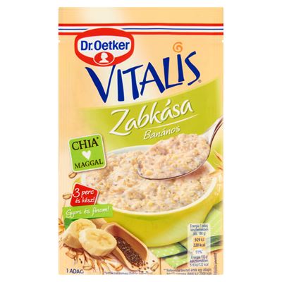 Dr. Oetker Vitalis banános zabkása 55 g