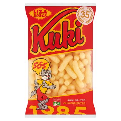 LIZA SNACK Kuki gluténmentes sós extrudált kukoricapehely 70 g