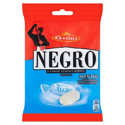 GYŐRI Negro mentol ízű töltetlen keménycukorka 79 g