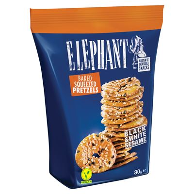 ELEPHANT chips-tallér szezámmagvakkal 80 g
