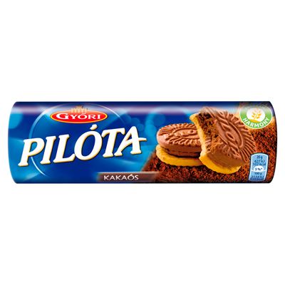 GYŐRI Pilóta kakaós krémmel töltött omlós keksz 180 g