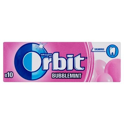 Orbit Bubblemint gyümölcs- és mentaízű rágógumi 30 x 14 g