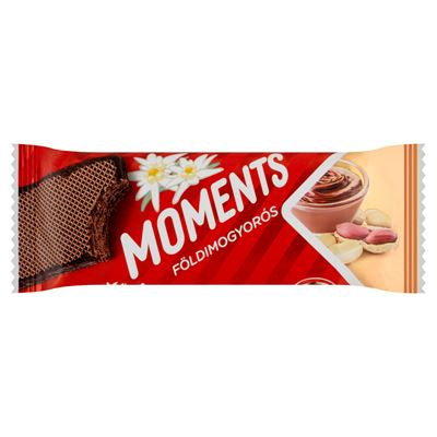 Moments kakaós bevonómasszába mártott, földimogyorós krémmel töltött ostyaszelet 45 g