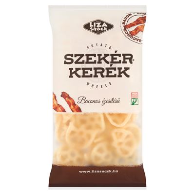 LIZA SNACK Szekérkerék baconos ízesítésű burgonyasnack 40 g