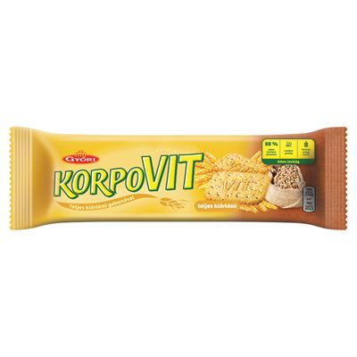 GYŐRI KORPOVIT őri korpovit ropogós, édes keksz teljes kiőrlésű gabonával 174 g