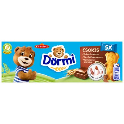 Győri Édes Dörmi csokoládés krémmel töltött puha piskóta 5 x 30 g (150 g)