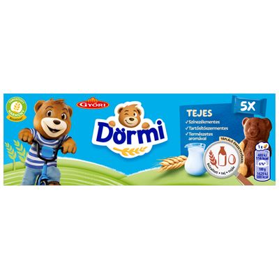 Győri Édes Dörmi tejes krémmel töltött puha piskóta 5 x 30 g (150 g)