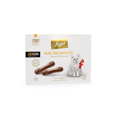 Szerencsi Zero% Macskanyelv tejcsokoládé édesítőszerrel 100 g