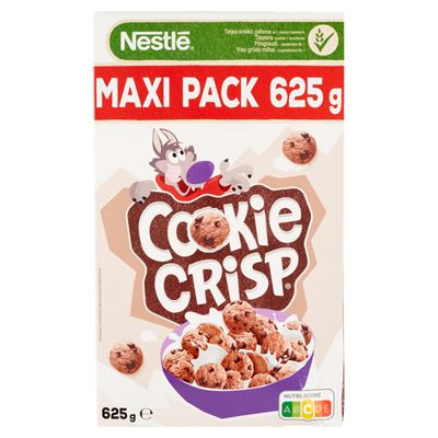 COOKie CRiSP Nestlé Cookie Crisp süti formájú, csokiízű, ropogós gabonapehely 625 g