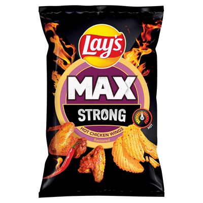 Lay's Strong burgonyachips csípős húsos jellegű ízesítéssel 55 g