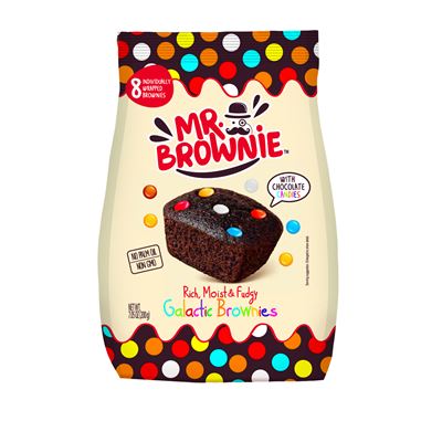 MR. BROWNIE brownie tejcsokoládés cukorbevonatos drazsékkal 8 x 25 g (200 g)