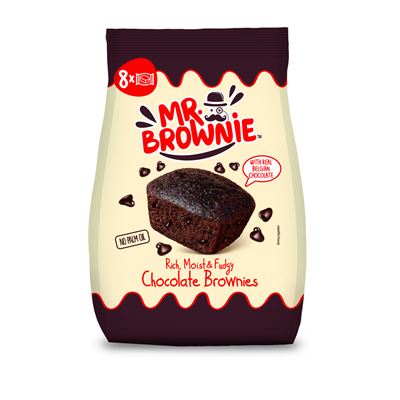 MR. BROWNIE csokoládédarabos brownie 8 x 25 g (200 g)