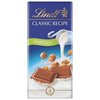Lindt Classic Recipe mogyorós tejcsokoládé 100 g