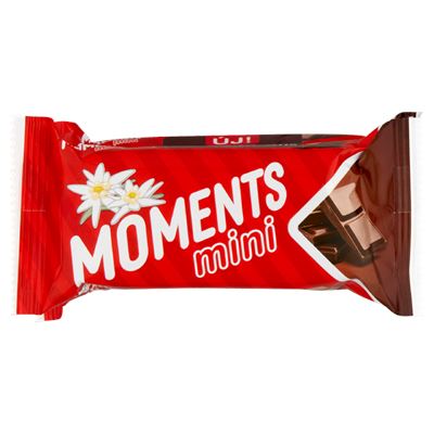 Moments Mini kakaós bevonómasszába mártott kakaós-csokoládés krémmel töltött ostyaszelet 3 x 27 g