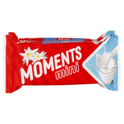Moments Mini kakaós bevonómasszába mártott, tejes krémmel töltött ostyaszelet 3 x 27 g