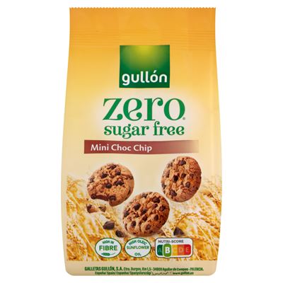 Gullón Zero cukormentes keksz csokoládé darabkákkal, édesítőszerrel 75 g