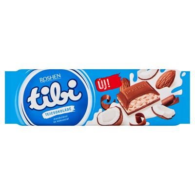 Tibi tejcsokoládé mandulával és kókusszal 280 g