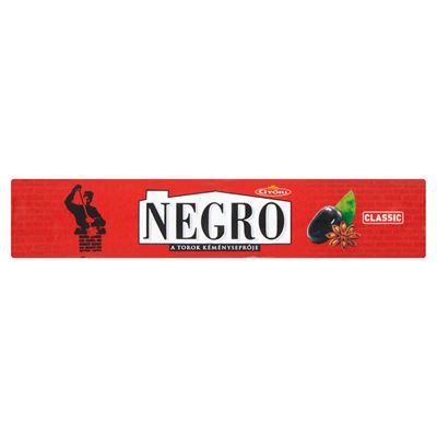 Győri Negro Classic mentol-ánizs ízű töltött keménycukorka 45 g