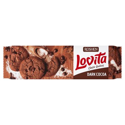 Lovita Classic Cookies Kakaós teasütemény kakaós darabkákkal 150g