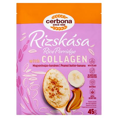 Cerbona Kollagénes Mogyorós-Banános Rizskása 45 g