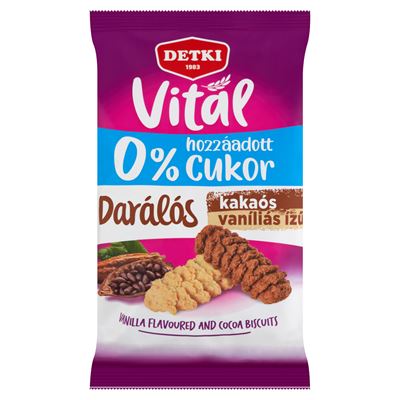DETKI Vaníliás-Kakaós Omlós Keksz 180g