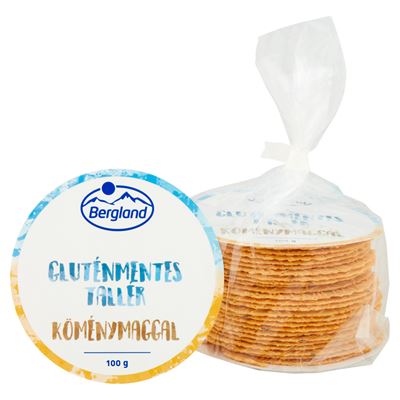 Bergland Gluténmentes Köménymagos tallér 100 g