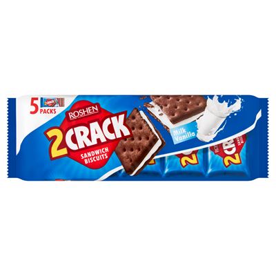 2CRACK Tej és vanília krémmel töltött keksz 190g