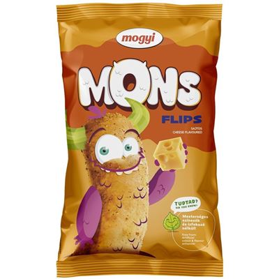 Mogyi Mons Flips Sajtos Ízű Extrudált Kukorica Snack 90g