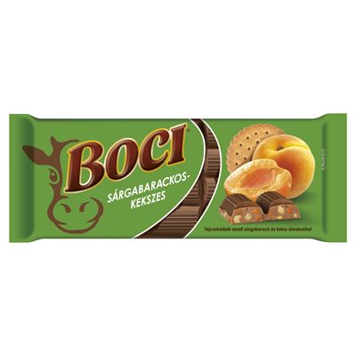 BOCI Sárgabarack-keksz ízű Tejcsokoládé 90 g