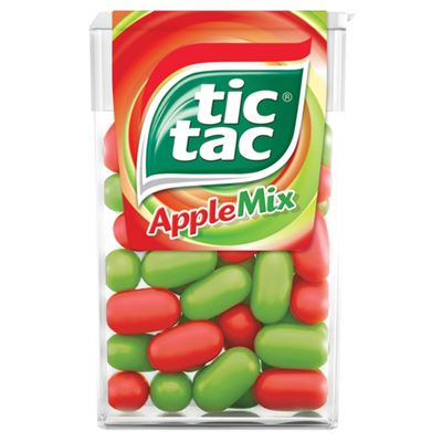 tic tac Fruity Mix cseresznye-, marakuja-, citrom-lime, és eper-mentol ízű cukordrazsé 24 x 18 g