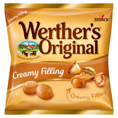 WERTHER'S ORIGINAL tejszínes cukorka karamellkrémmel töltve 80 g