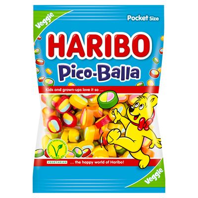 HARIBO Veggie Pico-Balla gyümölcsízű gumicukorka 85 g