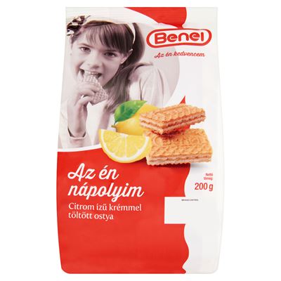 Benei Citrom Ízű Krémmel Töltött Ostya 18 x 200 g