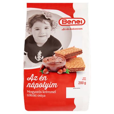 Benei Mogyorós Krémmel Töltött Ostya 18 x 200 g