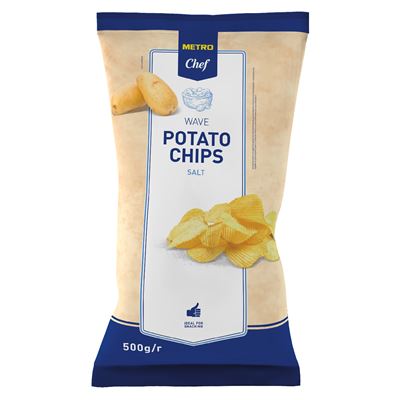 METRO Chef Hullámos Sós Chips 500 g