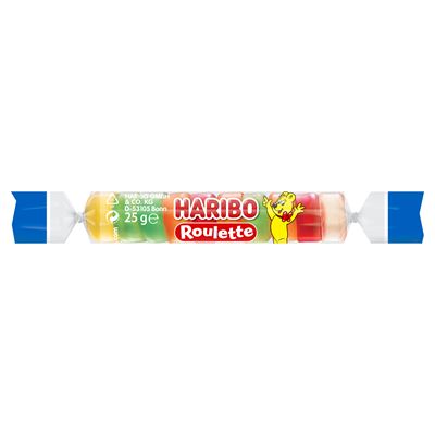 HARIBO Roulette gyümölcsízű gumicukorka 25 g
