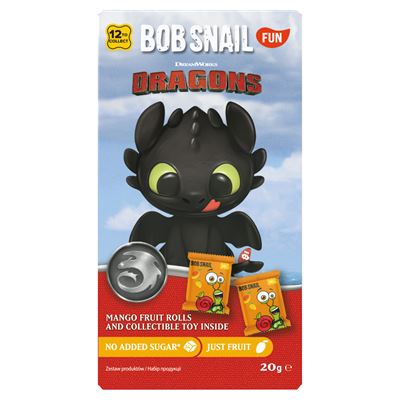 BOB SNAIL Fun Toys Dragons gyümölcstekercs 20 g