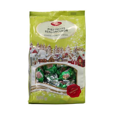 Prémium pisztáciás szaloncukor fehér csokoládéval 350 g