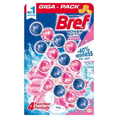 Bref Power Aktiv Flower WC Frissítő 4 x 50 g