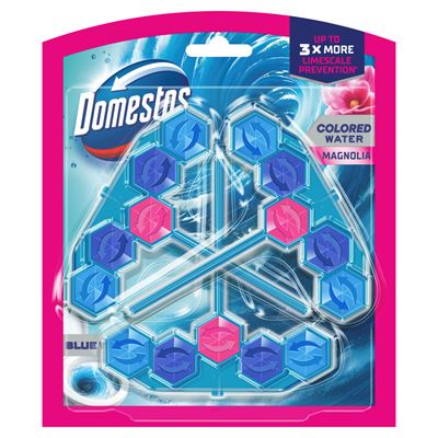 Domestos Blue Water Magnolia WC illatosító blokk 3x48 g
